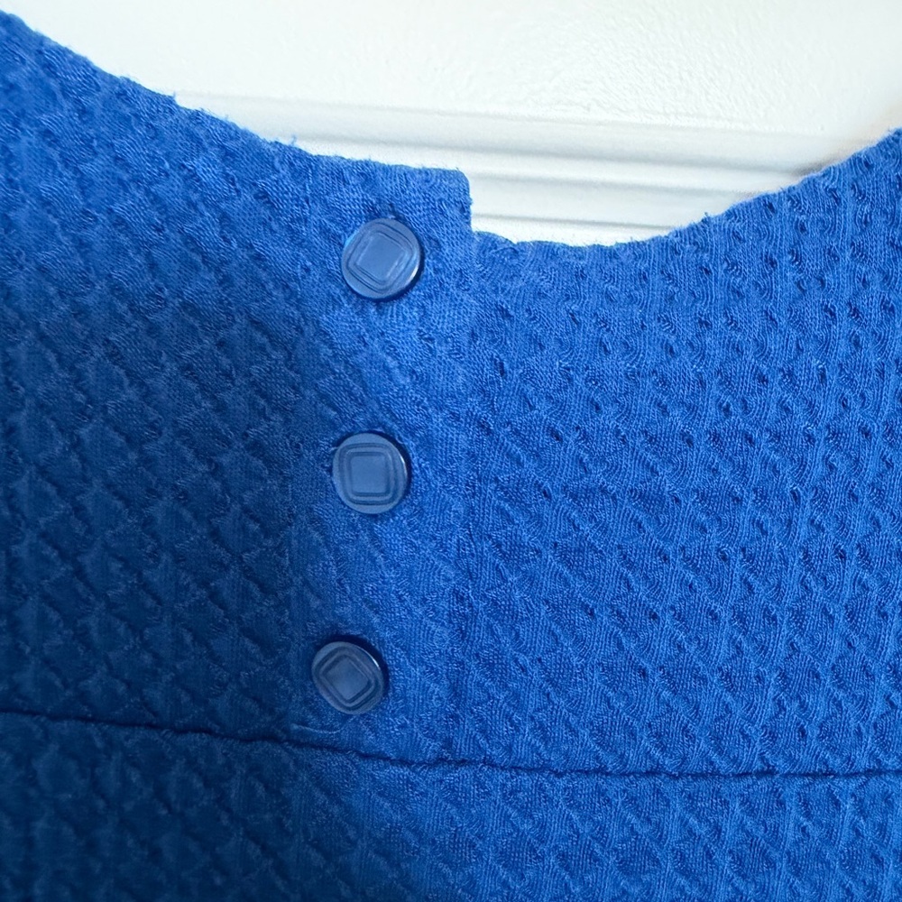 Maeve by anthropologie royal Blue textured shift dress size small - Picture 6 of 9